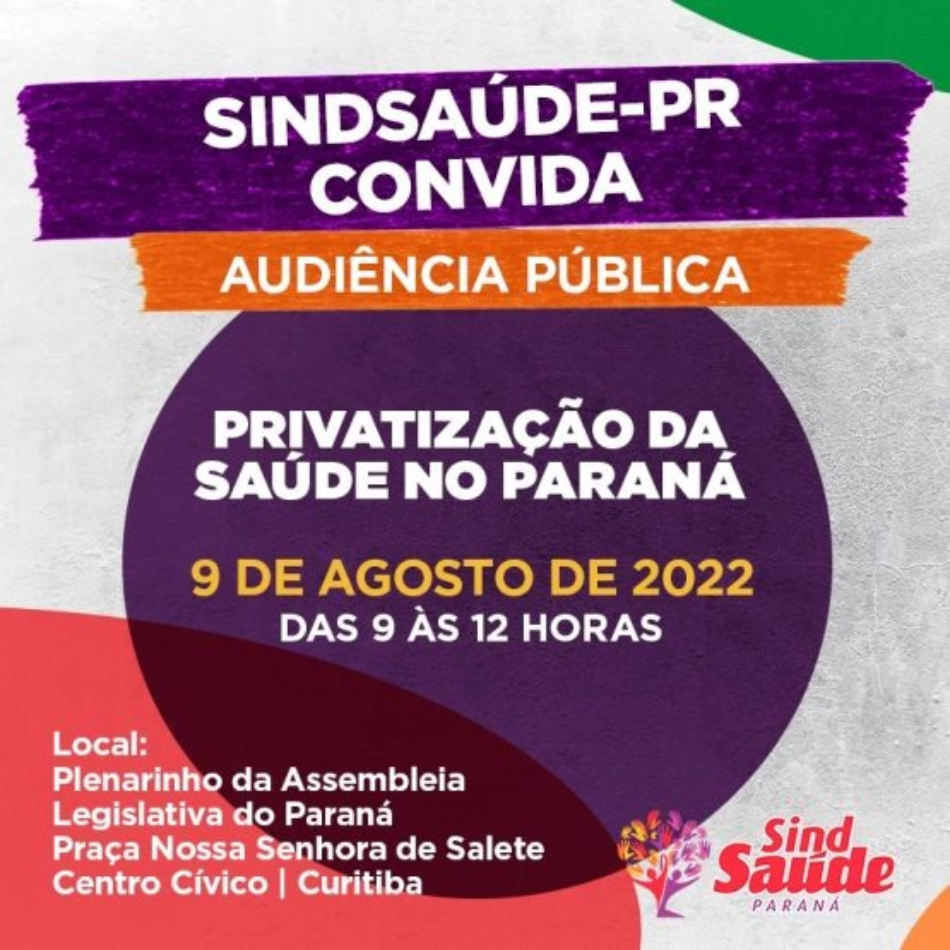 Assembleia Legislativa do Paraná  Notícias > Audiência pública